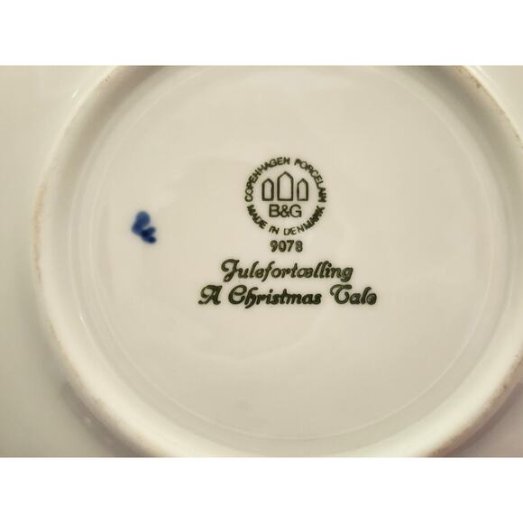 PLATE-COPENHAGEN DENMARK-BING & GRONDAHL-A CHRISTMAS TALE-1978 - Picture 6 of 7